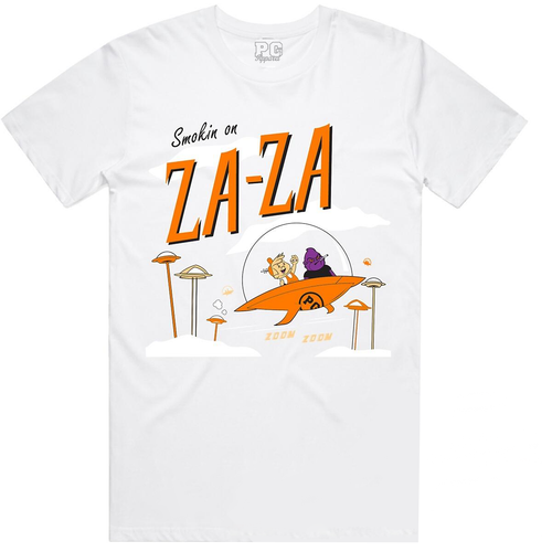

Белая/оранжевая футболка ZAZA Planet of the Grapes, White/orange