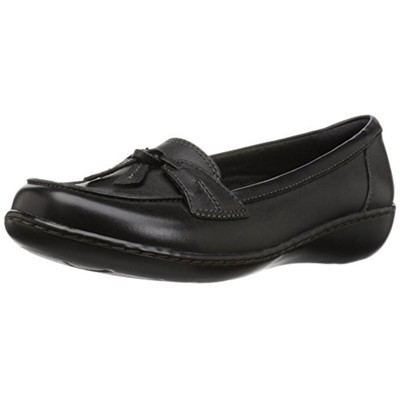 

Женские классические лоферы Clarks Ashland Bubble Black 10 Medium (B,M) BHFO 9318, Черный