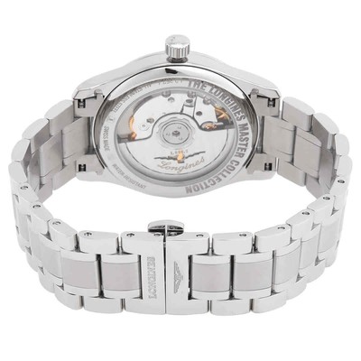 Pre-owned Longines Master Automatic Diamond Brown Dial Ladies Watch L2.357.4.07.6
