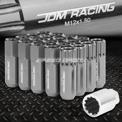 ШЛИЦ ИЗ ОРУЖЕЙНОГО АЛЮМИНИЯ С ОТКРЫТЫМ КОНЦОМ, 16 ВЫСТУПОВ + 4 СТОПОРНЫЕ ГАЙКИ + КЛЮЧ M12X1,5 60 ММ 20 ММ В ДИАМЕТРЕ