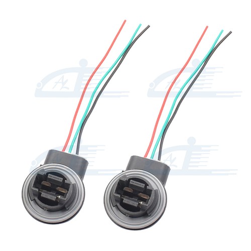 2x 3157 3357 4157 3057 3457 LED Bulb Brake Turn Signal Light Socket Harness Wire