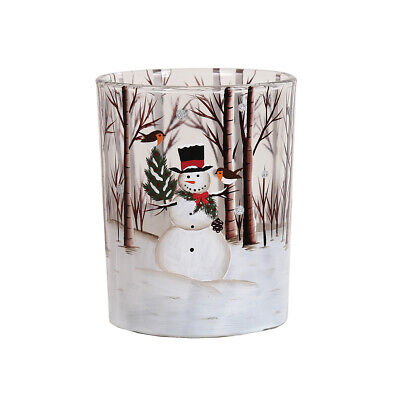 Straits Snowman Tealight Holder 12.5cm Xmas Festive Christmas Decoration Home