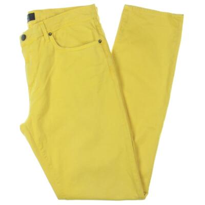 

Джинсы J Brand Mens Tyler Yellow Denim Slim Fit Stretch Straight Leg Jeans  BHFO 7195, Beat super raey