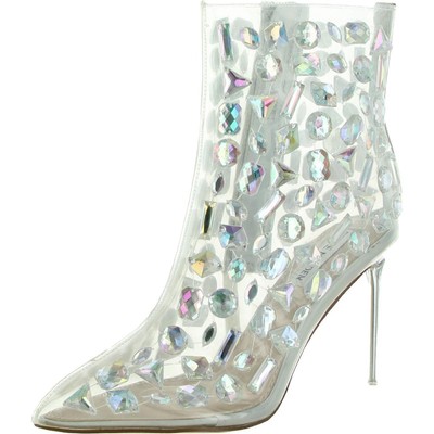 

Ботильоны Steve Madden Womens Instinct из искусственной кожи Ботильоны BHFO 4360, Rhinestones, Instinct
