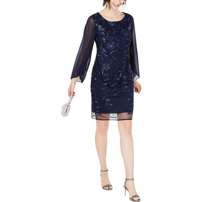 Connected Apparel Womens Sequined Short Club Cocktail and Party Dress BHFO 8162