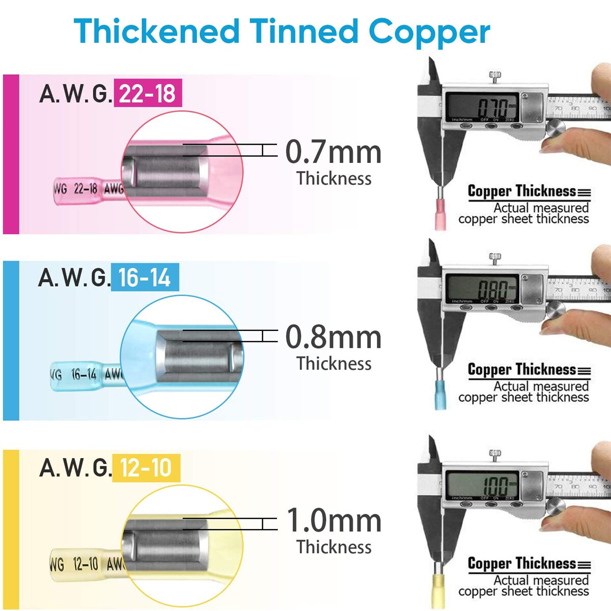 240pcs Waterproof  Wire Connectors Heat Shrink Marine Automotive Terminals kit