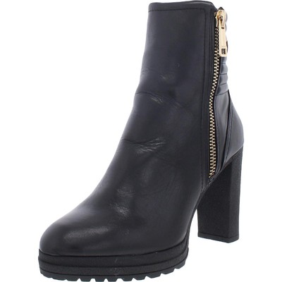 

DKNY Женские черные кожаные ботильоны ThamesASD Shoes 10 Medium (B,M) BHFO 8489, Черный, ThamesASD