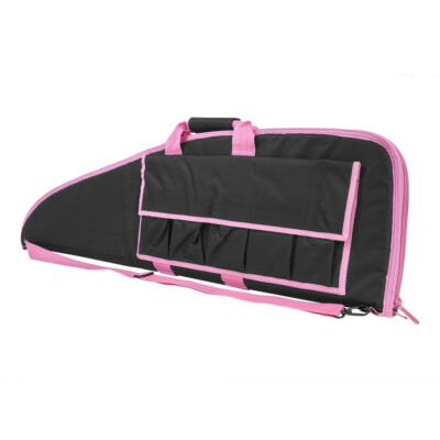 NcSTAR Vism Soft Padded Rifle Case 36L x 13H, Black with Pink Trim #CVPK290736