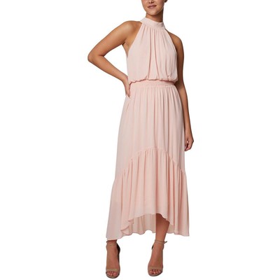 Женское розовое шифоновое платье без рукавов на бретелях Laundry by Shelli Segal 12 BHFO 4630