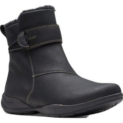 

Женские ботинки Clarks Roseville, черные ботильоны, обувь 10, средний (B,M) BHFO 3234, Black leather