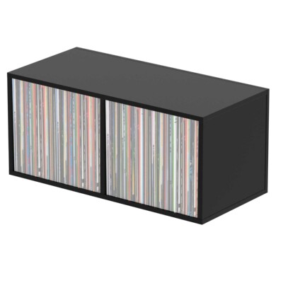 Glorious Record Box 230 Black Holds up to 230 12'' Records