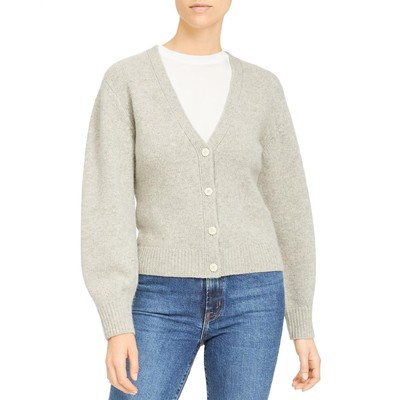 

Theory Womens Wool Cashmere Cozy Cardigan Sweater Top BHFO 4476, Oatmeal