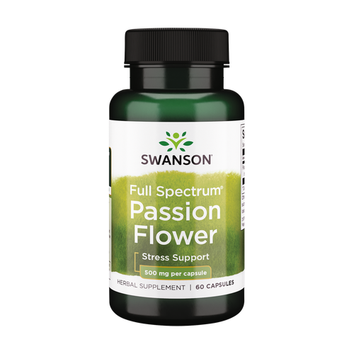 Swanson Full-Spectrum Passion Flower 500 мг 60 капсул