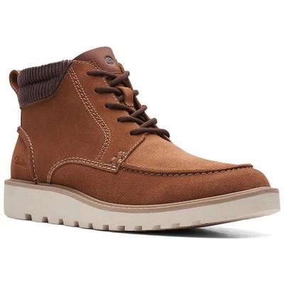 Clarks Mens Barnes Mid Brown Combat & Lace-Up Boots 13 Medium (D) BHFO 6726