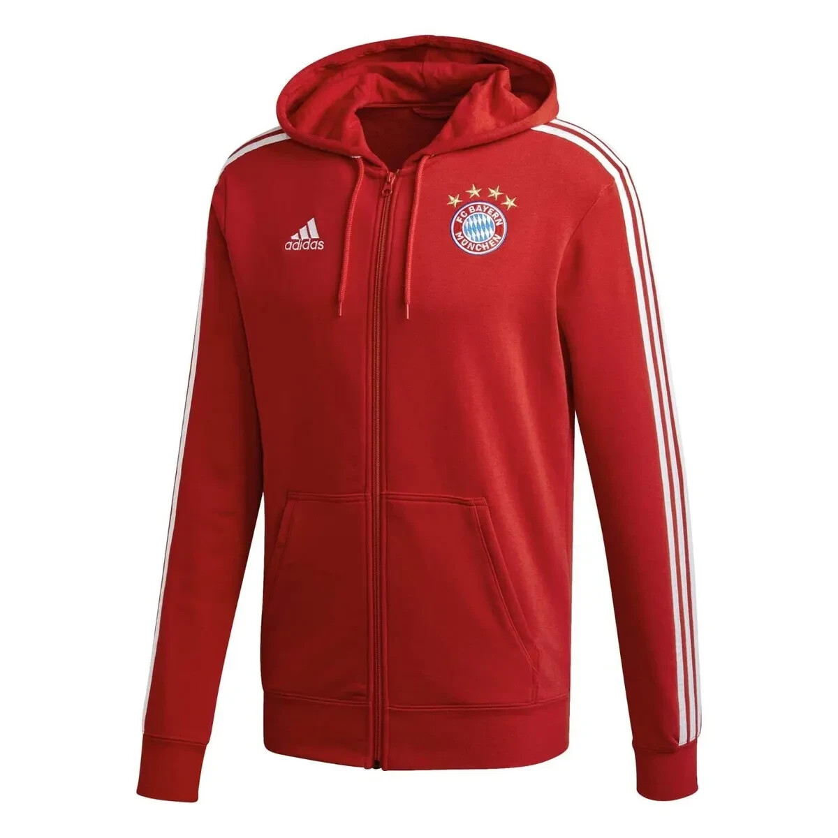 ADIDAS MEN'S FC BAYERN MUNICH 2020/2021 JACKET HOODIE SOCCER