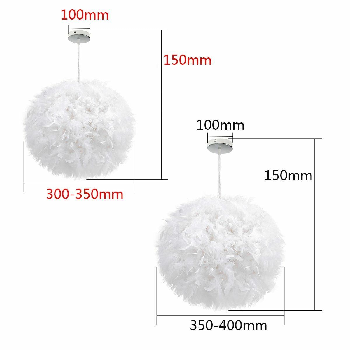 feather ball lamp shade