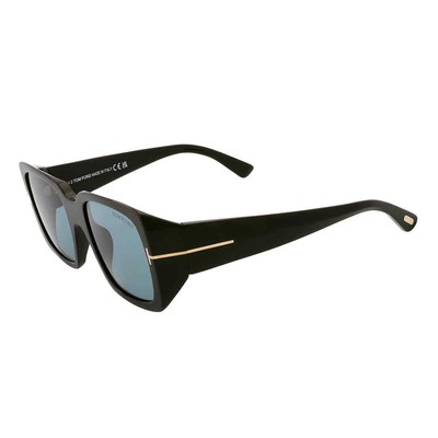 Pre-owned Tom Ford Ryder Blue Sport Ladies Sunglasses Ft1035 01v 51 Ft1035 01v 51