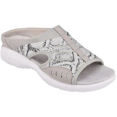Женская спортивная обувь без шнуровки Easy Spirit Womens TRACIEE2 серебристого цвета BHFO 3062
