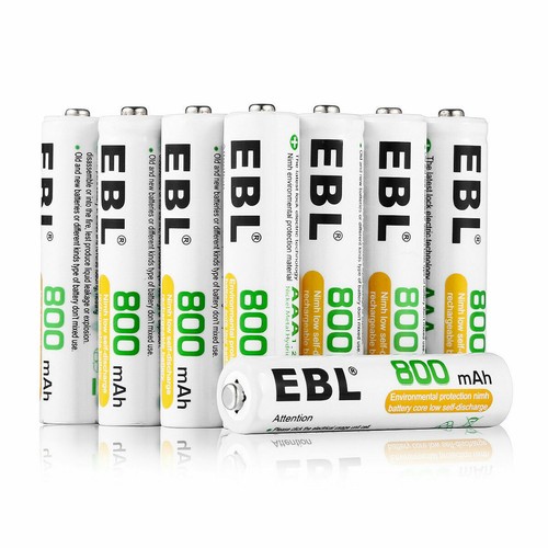 EBL Ni-MH AA AAA Rechargeable Batteries 800 1100 2300 2800mAh 8-Slot Charger Lot