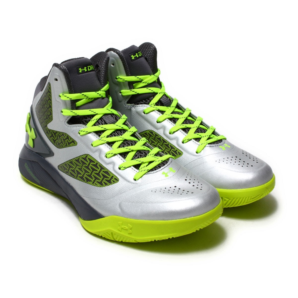 Мужские баскетбольные кроссовки Under Armour Clutchfit Drive 2 серебристо-серого цвета 1258143 041 НОВИНКА