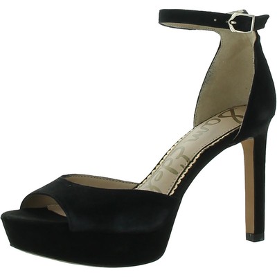 

Черные замшевые туфли на каблуке Sam Edelman Jerin 9.5 Medium (B,M) BHFO 5528, Black suede