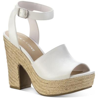 

Женские босоножки на платформе с ремешком на щиколотке Sun + Stone BHFO 2163, White smooth, Fey