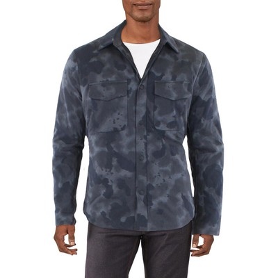 

Rag - Bone Mens M42 Jack Легкая куртка-рубашка для холодной погоды Пальто BHFO 2398, Grey camo, M42 Jack
