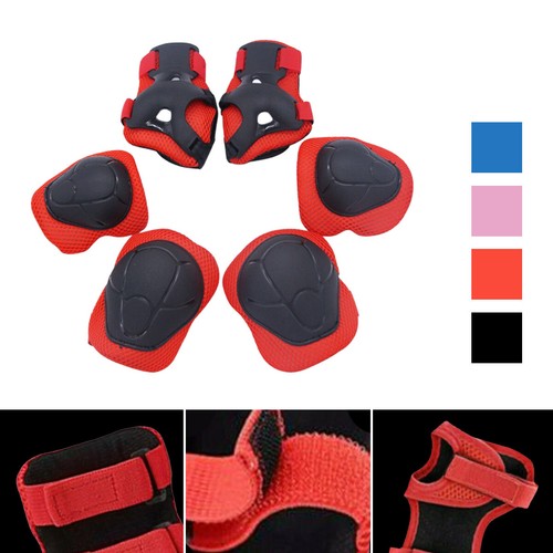 6tlg Schutzausrüstung Ellbogen Knieschoner Schoner Kinder Schützer Skateboard