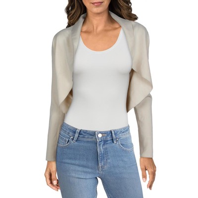 

Женский свитер Theory из смесовой шерсти цвета слоновой кости и шелка с короткими рукавами  BHFO 8392, Цвет слоновой кости