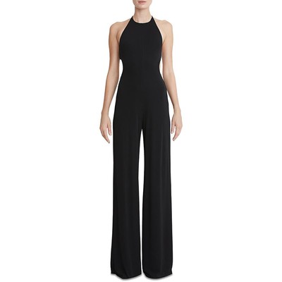Женский комбинезон Halston Alexis из черного джерси с вырезом на шее 16 BHFO 3044