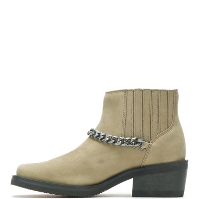 HARLEY-DAVIDSON HARLEY-DAVIDSON WOMEN'S 4" KORSEN CHAIN ANKLE BOOT BROWN - D87242, BROWN