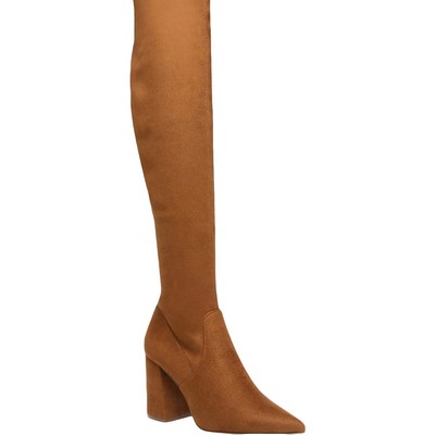 

Женские сапоги до колена Steve Madden Jacoby из искусственной замши на блочном каблуке BHFO 2757, Chesnut, Jacoby