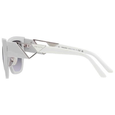 Pre-owned Prada Light Violet Gradient Blue Square Ladies Sunglasses Pr 21ys 07z08i 54 In Multi