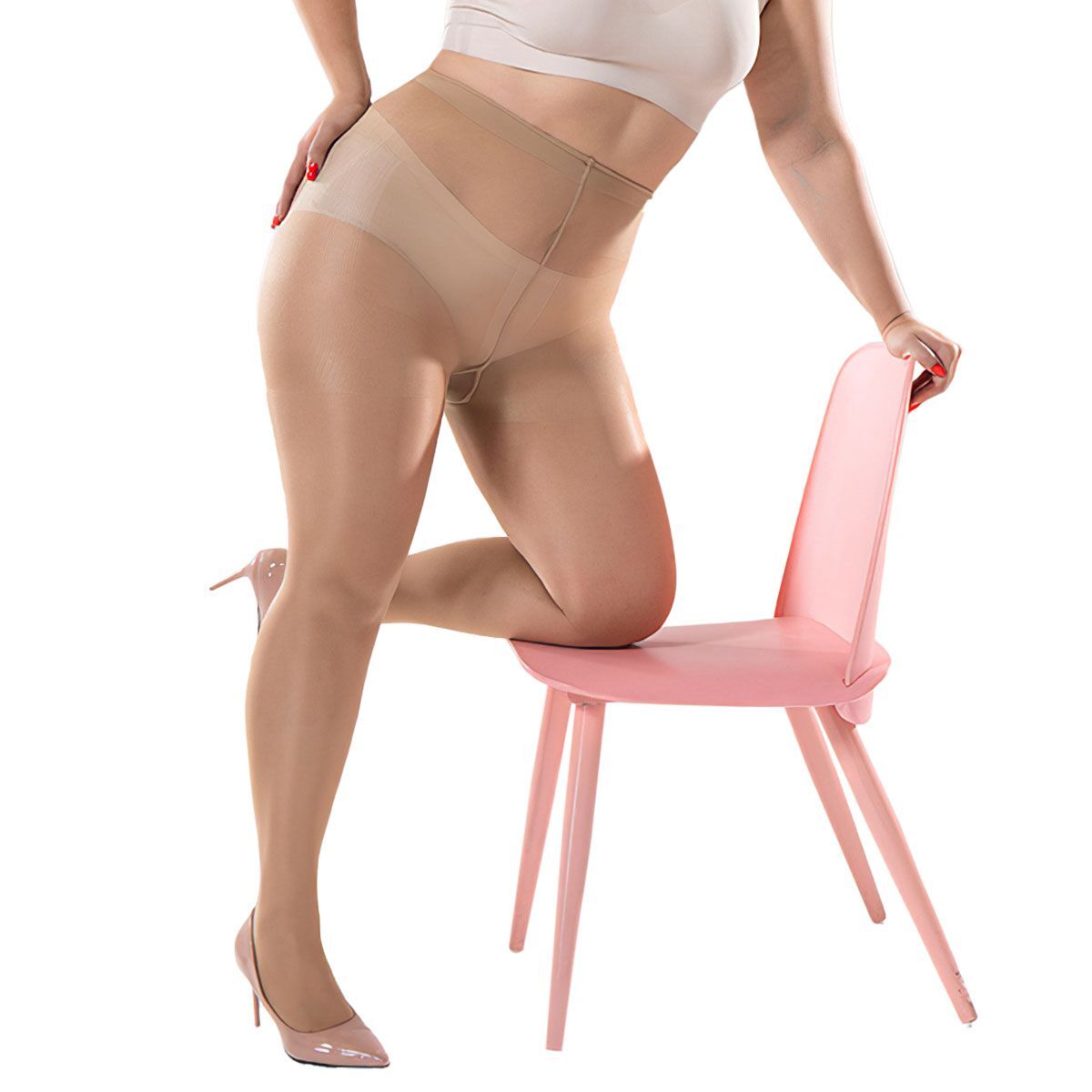 Plus Size Shiny High Glossy Sheer Stockings Dance Tights Pantyhose Hosiery Women