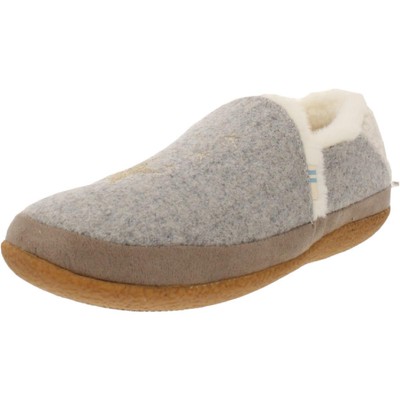 

Toms Womens India Grey Faux Fur Slipper Shoes 11 Medium (B,M) BHFO 2711, Drizzle grey felt