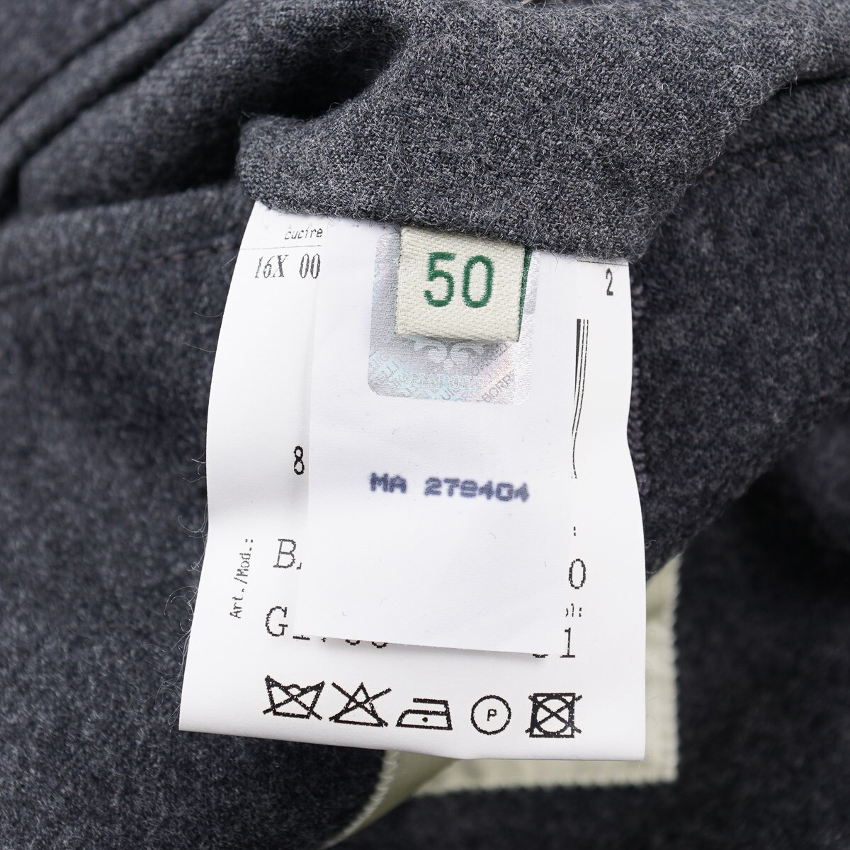 Pre-owned Luigi Borrelli Charcoal Gray Flannel Wool Field Jacket With Hood M (eu 50)