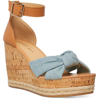 

Женские синие туфли на танкетке Madden Girl COLETTE 9 Medium (B,M) BHFO 5790, Denim multi