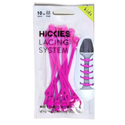 Hickies Girls Розовый, 10 единиц, Металлический комплект для регулируемой шнуровки обуви O / S BHFO 9360