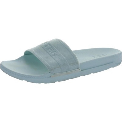 

Женские синие сандалии на плоской подошве с открытым носком Hunter Sandals 7.5 Medium (B,M) BHFO 8632, Baby blue