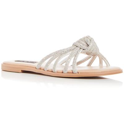 Женские сандалии-слайдеры Aqua Womens Blink Slip On Knot с мягкой стелькой BHFO 7579