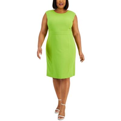 Kasper Womens Green Sheath Office Business Wear To Work Dress Plus 20W BHFO 0099