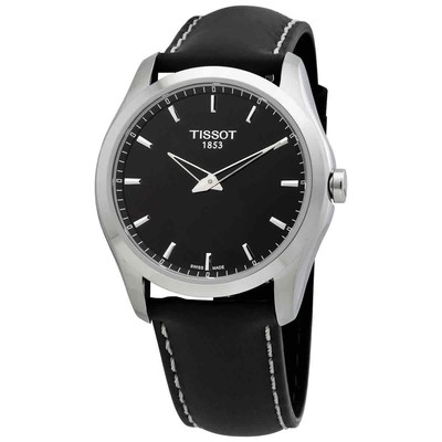 Мужские кварцевые часы Tissot Couturier с черным циферблатом T0354461605102