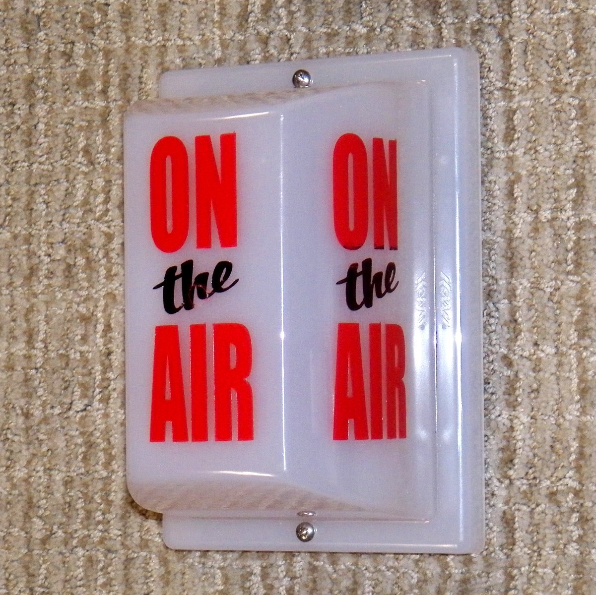 3 Sided radio broadcast ON AIR studio lighted sign light 120 Volts - BUY me NOW!