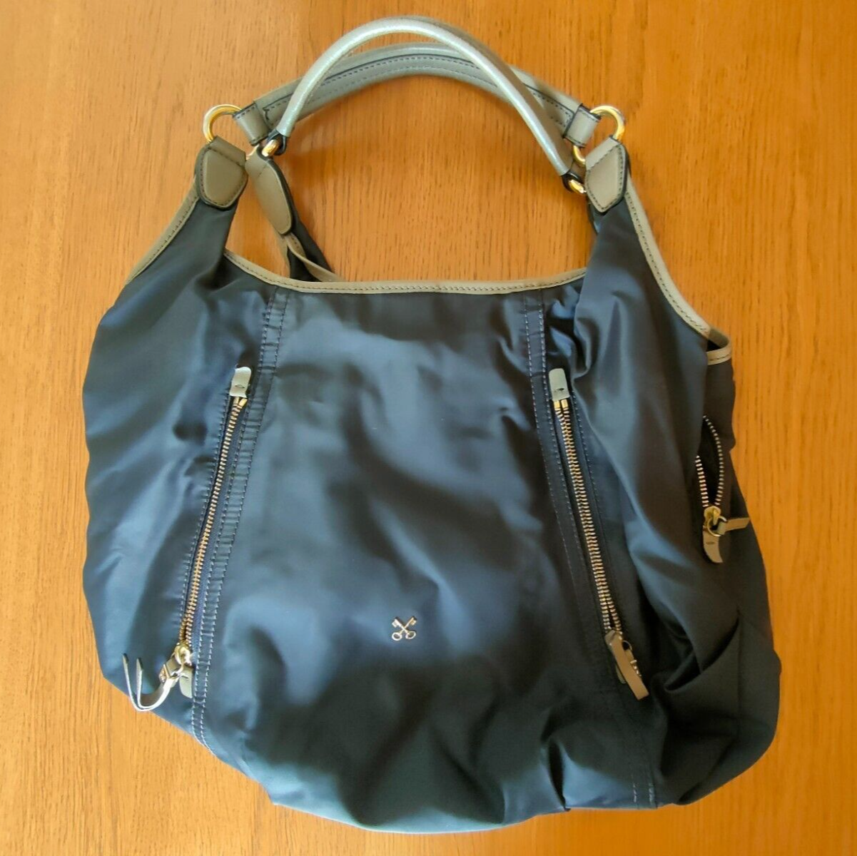 Archive　SAZABY　leather　Oneshoulder　00s Sazaby Handbag One Shoulder Bag with Tassel Leather Navy BM