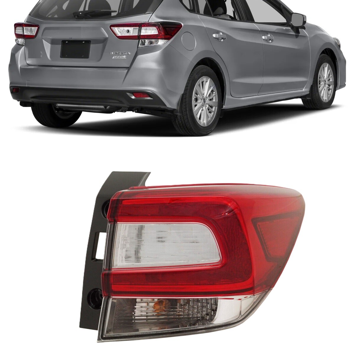 For Subaru Impreza 2017 2018 2019 Tail Light Outer Passenger