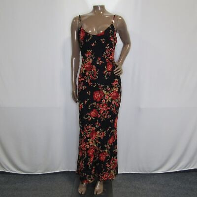 Reformation US S Women's Parma Floral Dress Black 1313232ADM00M