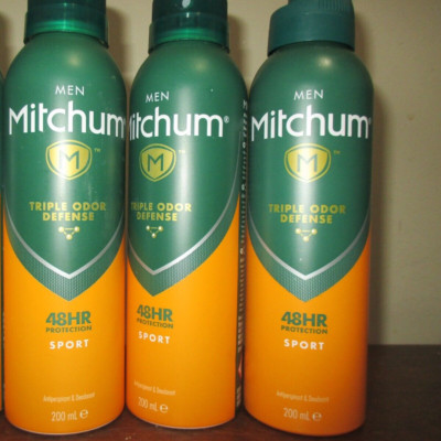 Lot of 3 Mitchum Men Spray - Antiperspirant & Deodorant - Sport 100 ml