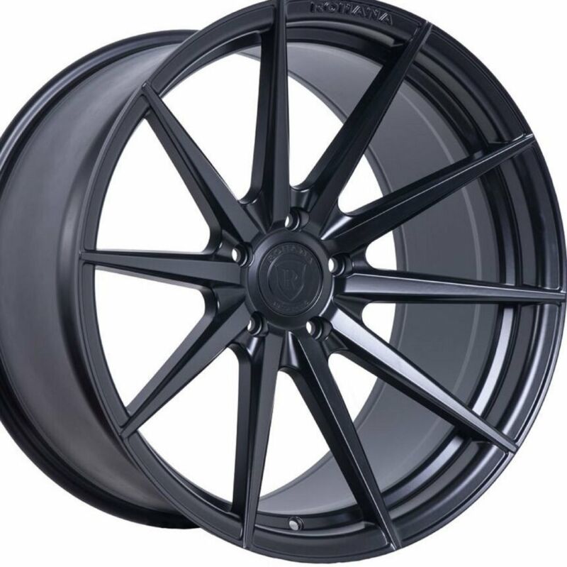 4 New 20" Rohana Rf1 20x9 20x10 Black Concave Wheels Forged Rims (a2)