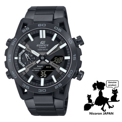 CASIO EDIFICE Reloj Hombre ECB-2000YDC-1BJF Bluetooth Solar Regalos Cumpleaño...