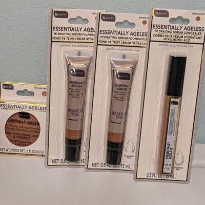 b-pure essentially ageless Hydrating FOUNDATION Concealer & Powder Medium/ Deep 